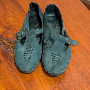 Blue Suede Mary Jane